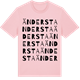Pink Cotton t-shirt med Ändersta ordlek t-shirt