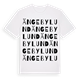 White t-shirt med Ängebylund ordlek t-shirt