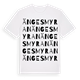 White t-shirt med Ängesmyran ordlek t-shirt
