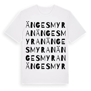 Ängesmyran ordlek t-shirt – ekologisk bomull t-shirt från Pinshirt