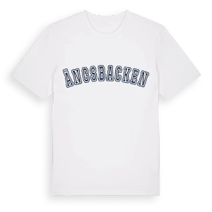 Ängsbacken college t-shirt – ekologisk bomull t-shirt från Pinshirt