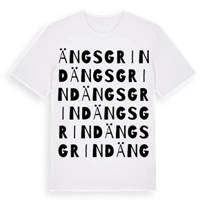 Ängsgrind ordlek t-shirt – ekologisk bomull t-shirt från Pinshirt