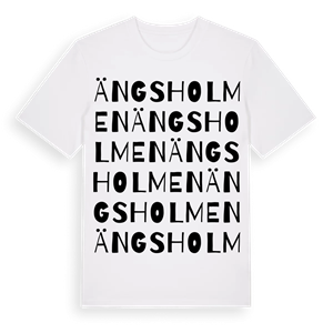 Ängsholmen ordlek t-shirt – ekologisk bomull t-shirt från Pinshirt