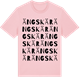 Pink Cotton t-shirt med Ängskär ordlek t-shirt