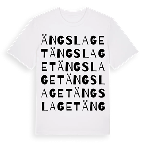 Ängslaget ordlek t-shirt – ekologisk bomull t-shirt från Pinshirt