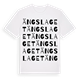 Ängslaget ordlek t-shirt