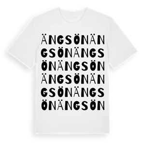 Ängsön ordlek t-shirt – ekologisk bomull t-shirt från Pinshirt