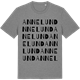 Mid Heather Gray t-shirt med Annelund ordlek t-shirt