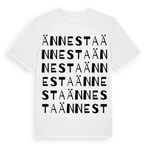 Ännesta ordlek t-shirt – ekologisk bomull t-shirt från Pinshirt