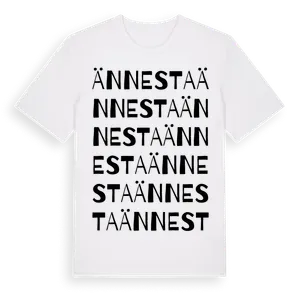 Ännesta ordlek t-shirt – ekologisk bomull t-shirt från Pinshirt