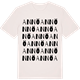 Vintage White t-shirt med Annö ordlek t-shirt