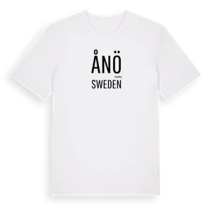 Ånö i Sverige t-shirt – ekologisk bomull t-shirt från Pinshirt