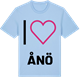 Blue Soul t-shirt med Jag älskar Ånö t-shirt stort tryck