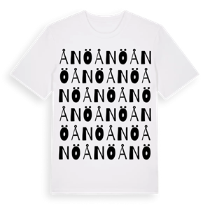 Ånö ordlek t-shirt – ekologisk bomull t-shirt från Pinshirt