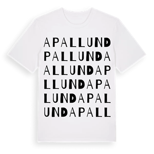 Apallund ordlek t-shirt – ekologisk bomull t-shirt från Pinshirt