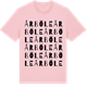 Pink Cotton t-shirt med Årböle ordlek t-shirt