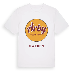 Årby cirkel t-shirt – ekologisk bomull t-shirt från Pinshirt