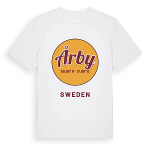 Årby cirkel t-shirt – ekologisk bomull t-shirt från Pinshirt