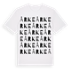 White t-shirt med Årke ordlek t-shirt