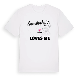 Någon i Arken älskar mig t-shirt – ekologisk bomull t-shirt från Pinshirt