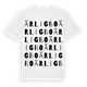 White t-shirt med Ärligbo ordlek t-shirt