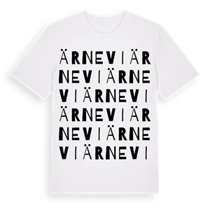 Ärnevi ordlek t-shirt – ekologisk bomull t-shirt från Pinshirt