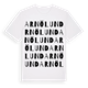 White t-shirt med Arnölund ordlek t-shirt