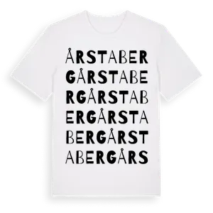 Årstaberg ordlek t-shirt – ekologisk bomull t-shirt från Pinshirt