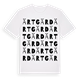 White t-shirt med Ärtgärd ordlek t-shirt
