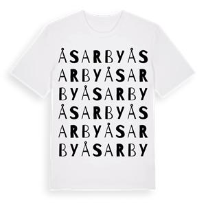Åsarby ordlek t-shirt – ekologisk bomull t-shirt från Pinshirt
