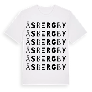 Åsbergby ordlek t-shirt – ekologisk bomull t-shirt från Pinshirt