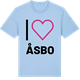 Blue Soul t-shirt med Jag älskar Åsbo t-shirt stort tryck