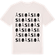 Vintage White t-shirt med Åsbo ordlek t-shirt