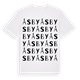 White t-shirt med Åsby ordlek t-shirt