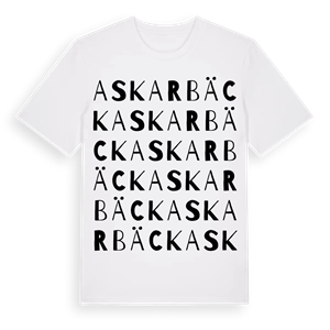 Askarbäck ordlek t-shirt – ekologisk bomull t-shirt från Pinshirt