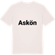Vintage White t-shirt med Askön fetstil t-shirt
