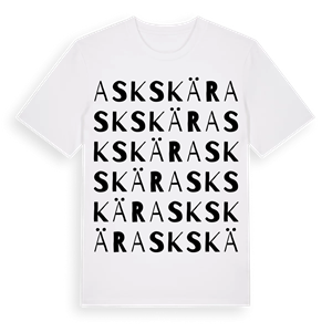 Askskär ordlek t-shirt – ekologisk bomull t-shirt från Pinshirt