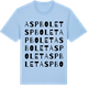 Blue Soul t-shirt med Aspbolet ordlek t-shirt