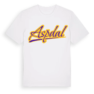 Aspdal baseball t-shirt – ekologisk bomull t-shirt från Pinshirt