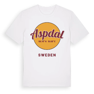 Aspdal cirkel t-shirt – ekologisk bomull t-shirt från Pinshirt