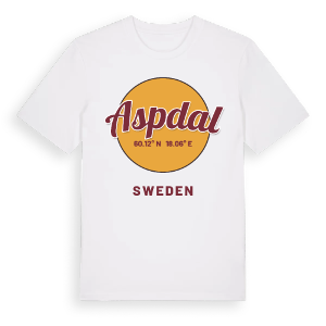 Aspdal cirkel t-shirt – ekologisk bomull t-shirt från Pinshirt