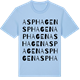 Blue Soul t-shirt med Asphagen ordlek t-shirt