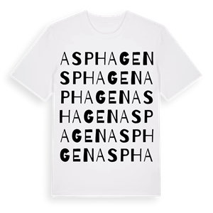 Asphagen ordlek t-shirt – ekologisk bomull t-shirt från Pinshirt