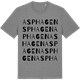 Mid Heather Gray t-shirt med Asphagen ordlek t-shirt