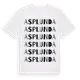 White t-shirt med Asplunda ordlek t-shirt