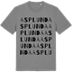 Mid Heather Gray t-shirt med Asplunda ordlek t-shirt