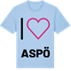Blue Soul t-shirt med Jag älskar Aspö t-shirt stort tryck