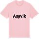 Pink Cotton t-shirt med Aspvik fetstil t-shirt