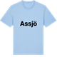 Blue Soul t-shirt med Assjö fetstil t-shirt