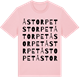 Pink Cotton t-shirt med Åstorpet ordlek t-shirt